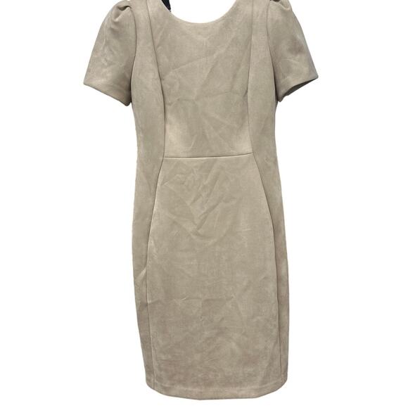 Calvin Klein Dress Size 10 Cream Tan Zip New - Picture 1 of 6